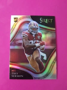2021 Panini Select #368 Trey Sermon RC Rookie Field Level Silver Prizm 49ers - Bild 1 von 2