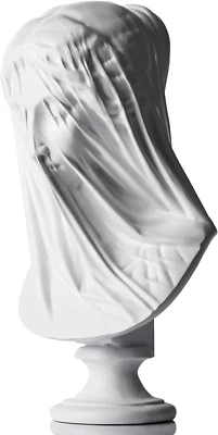 13 Inch Veiled Lady Bust Greek Goddess Statue,Large Classic Roman Bust Greek - Image 1 of 4
