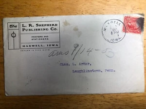 Red George Washington 2 Cent Stempel auf 1908 Umschlag SELTEN! - Bild 1 von 4