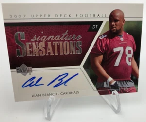 2007 ALAN BRANCH ROOKIE AUTO Upper Deck SIGNATURE Card MICHIGAN WOLVERINES - Picture 1 of 5