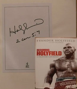 Evander Holyfield Signiert Boxen Original Buch Signatur Unterschrift Autogramm - Bild 1 von 3