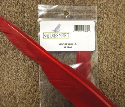 1 PAIR GOOSE QUILLS FEATHERS Nature's Spirit Fly Tying Material - Image 1 of 2