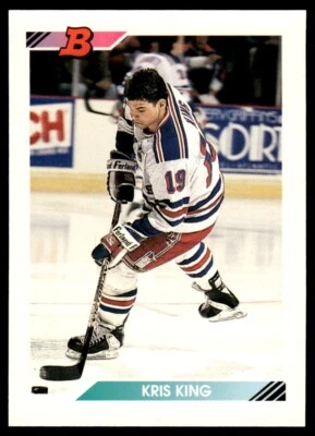 1992 Bowman #380 Kris King - New York Rangers - Image 1 of 2