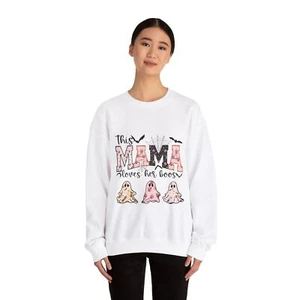 Halloween Cozy Sweatshirt Unisex Shirt Trendy Holiday Designer Top casual Wear - Picture 1 of 45