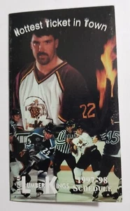 1997 - 1998 SAGINAW LUMBER KINGS HOCKEY SCHEDULE CALENDAR SPORTS VINTAGE RETRO - Picture 1 of 12