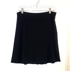Falda J Jill Skort Negra Envoltura Sintética Elástica Eslinosa Talla Pequeña 8P Cremallera Lateral - Imagen 1 de 10