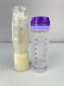 Vintage Purple Playtex Nurser Drop In 8oz Baby Bottle + Liners - Picture 1 of 4