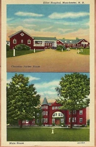 Manchester NH - Elliot Hospital - Vintage Postkarte (Datum unbekannt) - Bild 1 von 2