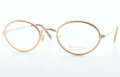 Gafas Paul Smith PSR 107 SG/B marco ovalado dorado Japón c1995 pequeñas Foto 1 de 4