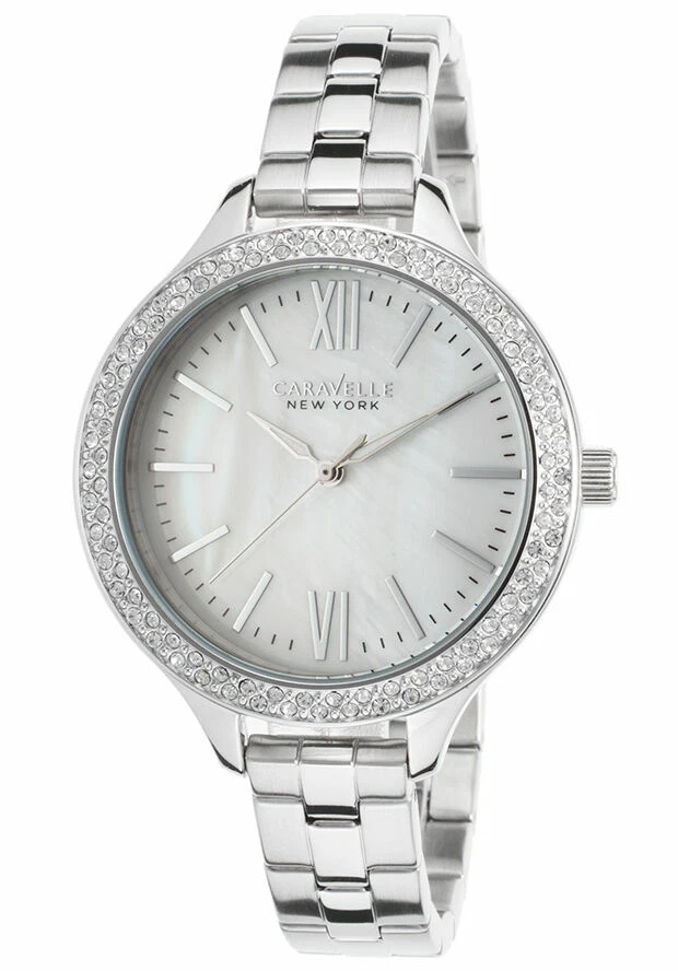 Caravelle New York By Bulova Silver Ladies Watch 43L165