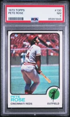 Pete Rose 1973 Topps #130 PSA 7 rojos (1846) Foto 1 de 2