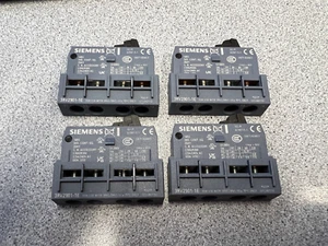 4 Stück SIEMENS 3RV2901-1E Hilfsschalter querliegend 1S+1Ö - Bild 1 von 1