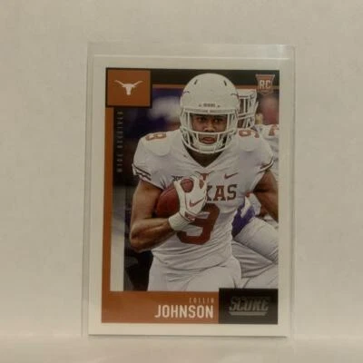 #418 Collin Johnson Rookie Texas Longhorns 2020 Score Football Card LA - Image 1 of 2