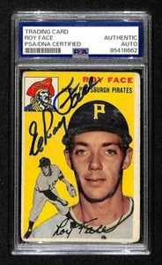 Roy Face Signed/Auto 1954 Topps Card #87 Pittsburgh Pirates PSA/DNA 194835 - Picture 1 of 2