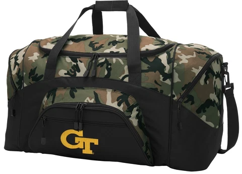 GT Duffle Bag Suitcase LARGE Georgia Tech Duffel Gift Idea for Him Men Cover