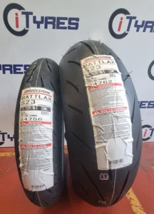 120/70-ZR17 & 200/55ZR17 BRIDGESTONE S23 MOTORBIKE MOTORCYCLE TYRES PAIR - Picture 1 of 3
