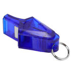 Dark Blue Referee Whistle Plastic Sports With Lanyard Loud Crisp