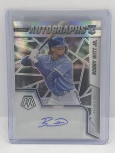2022 Panini Mosaic Bobby Witt Jr #RAMZS Rookie RC Auto Silver Prismatic - Picture 1 of 2