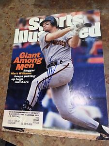 Matt Williams Signed Sports Illustrated Magazine w/ Label 6/5/1995 SF Giants