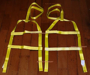 2x DEMCO KAR KADDY Basket Straps Tow Dolly Wheel Net LOOP END Dual Edge Protect - Picture 1 of 1