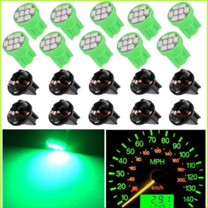 10Pcs T10 8SMD LED Green Instrument Cluster Panel Light Bulbs & PC194 Sockets - Bild 1 von 5