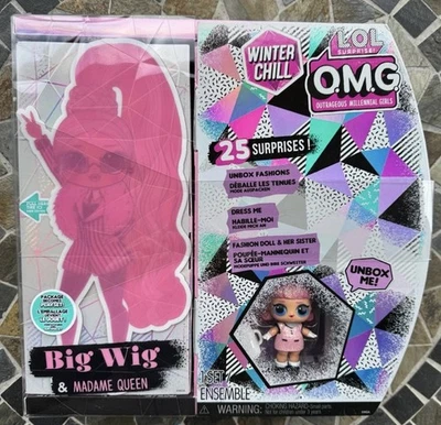 MGA ENTERTAINMENT New in Box LOL Surprise Winter Chill OMG Big Wig & Madame Queen L.O.L. Dolls Set