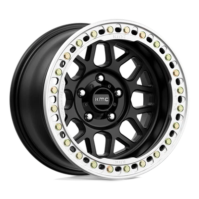 Rueda negra satinada 17x8,5 KMC KM235 Grenade Crawl Beadlock 5x5 (0 mm) Foto 1 de 4