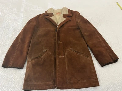 Chaqueta de Colección Lakeland Rancher Sherpa gamuza/cuero para Hombre Talla 38 *Ver Descripción* Foto 1 de 4