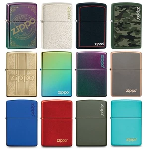 Genuine ZIPPO Lighters Zippo Logo Windproof Flame Refillable Petrol Lighter - Picture 1 of 51