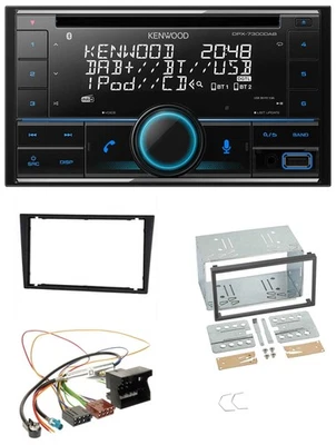 Kenwood CD 2DIN DAB USB MP3 Bluetooth Autoradio für Opel Corsa C Signum Vectra B - Bild 1 von 4