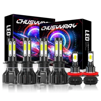 Para Mercedes-Benz E350 E320 E550 - 6x Kits de faros LED blancos + faros antiniebla Foto 1 de 4