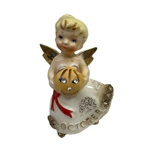 FIGURINA VINTAGE MCM 1957 LEFTON OCTOBER ANGELO DEL MESE ZUCCA GIAPPONE FIRMATA A5 - Foto 1 di 6