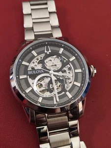 BULOVA Sutton 96A208 Automatic SS Skeleton 21 Jewels Herrenuhr JAPAN _3922 - Bild 1 von 13