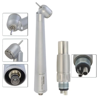 Peça de mão cirúrgica dental BEING 45° fibra óptica NSK Phatelus acoplador LED 4 furos - Imagem 1 de 4