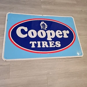 Original Oldtimer Cooper Reifen Schild 45" x 29" GAS ÖL AUTO - Bild 1 von 20