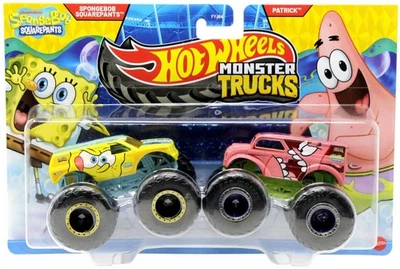 New Hot Wheels Monster Trucks Demolition Doubles Spongebob Squarepants & Patrick - Image 1 of 3
