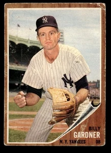 1962 Topps Billy Gardner #338 GD New York Yankees - Picture 1 of 2