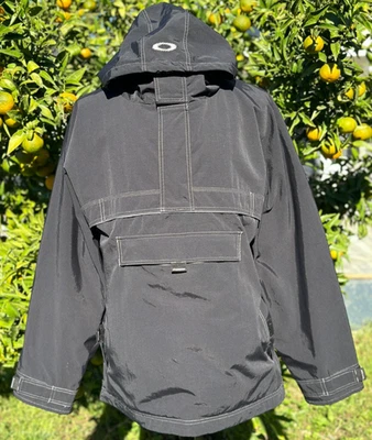 Rare 90s Oakley Software Hooded Anorak Jacket Tech Shell Contrast Stitch XL - Image 1 of 4