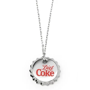 Coca-Cola Diet Coke Bottle Cap Red Necklace - Picture 1 of 4