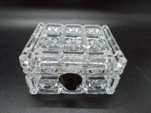 Vintage Waterford Crystal Square Trinket Box with Lid. Marked WS 2002 - Picture 1 of 4