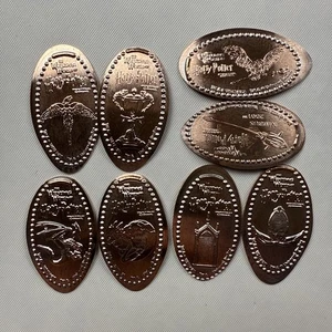 8er Set Universal Studios Harry Potter gepresster Penny länglicher Drache Fawkes - Bild 1 von 6