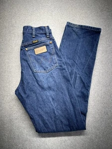 Vtg Wrangler Jeans USA Mens 26x34 Blue Denim Straight Leg Dark Wash Y2K 13MW26 - Picture 1 of 13