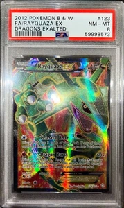 [PSA 8] Pokemon Rayquaza EX #123/124 Full Art - Dragons Exalted 🐉 - Picture 1 of 3