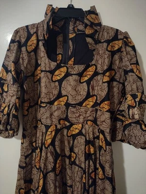 Vestido largo tradicional africano estampado africano para mujer Foto 1 de 2