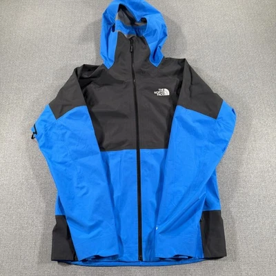 North Face Jazzi GTX Gortex Jacket Mens Small Blue Full Zip Hooded Rain Outdoor* - Image 1 of 4