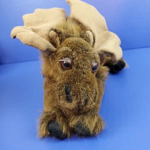 Plüsch Elch Ditz Designs Das Hühnerhaus braun Stofftier realistisch weich sitzend 15 Zoll - Bild 1 von 13