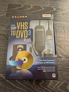 Roxio VHS to DVD 3 Easy plus (PC) Transfer VHS To DVD via USB. - Picture 1 of 6