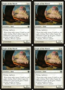4x MTG 2014 ÁGUILA DEL RELOJ - CRIATURA PÁJARO - TARJETA MÁGICA x4 copias - Imagen 1 de 2