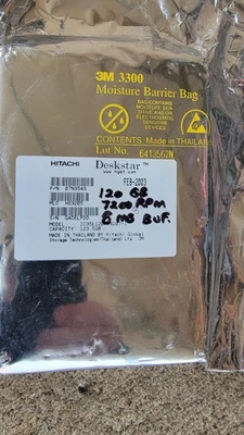 Sealed Nos Hitachi  Deskstar  HDD 120gb Hard Drive  - Image 1 of 2