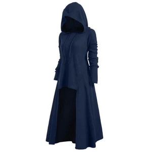 Damen Hexe Halloween Party Kostüm Sweatshirts Damen Gothic Punk Kapuzenkleid - Bild 1 von 5